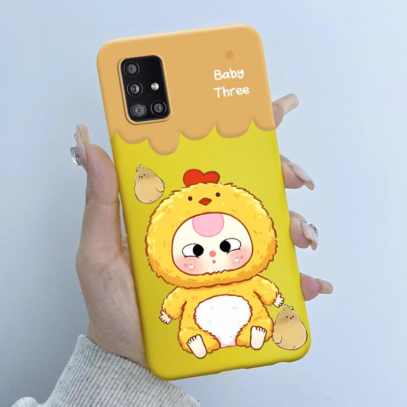 For Samsung Galaxy A51 A71 5G Phone Case Butterfly Girl Soft Silicone TPU Back Housing SM-A516B A516N A516V A716V A716U Covers