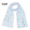 Feiertags-Accessoire Glitzernd Funkelnd Folien-Schneeflocken-Print Schal für Damen, Weihnachten Warm Hals-Thema Schal Wickel, Herbst Winter Leicht