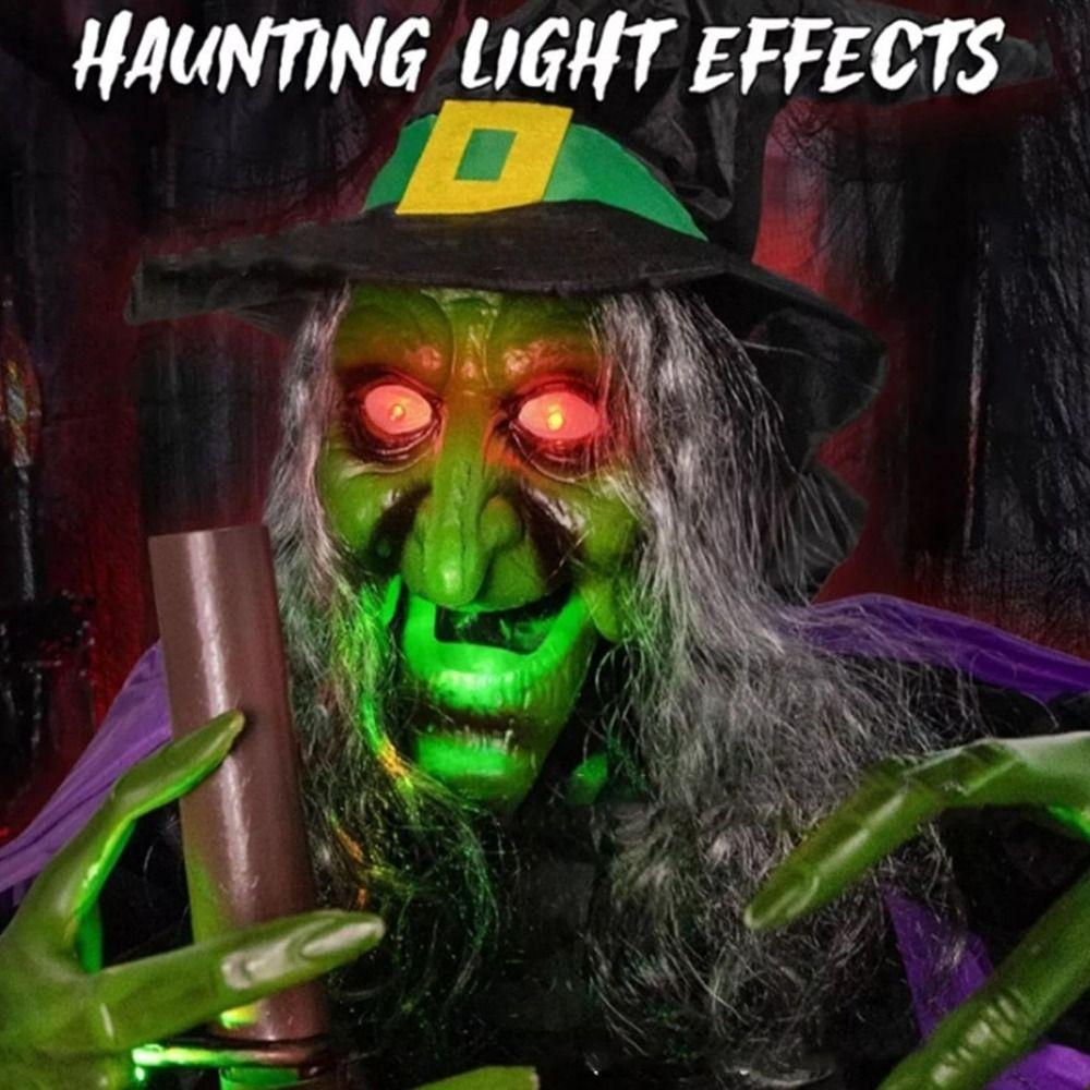 Berührungsaktivierung Halloween Hexen Requisite 6FT Höhe Halloween Hängende Hexe Halloween Dekorationen