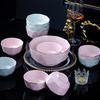 Jingdezhen Ceramic Gold-Rimmed Rice Bowl Set