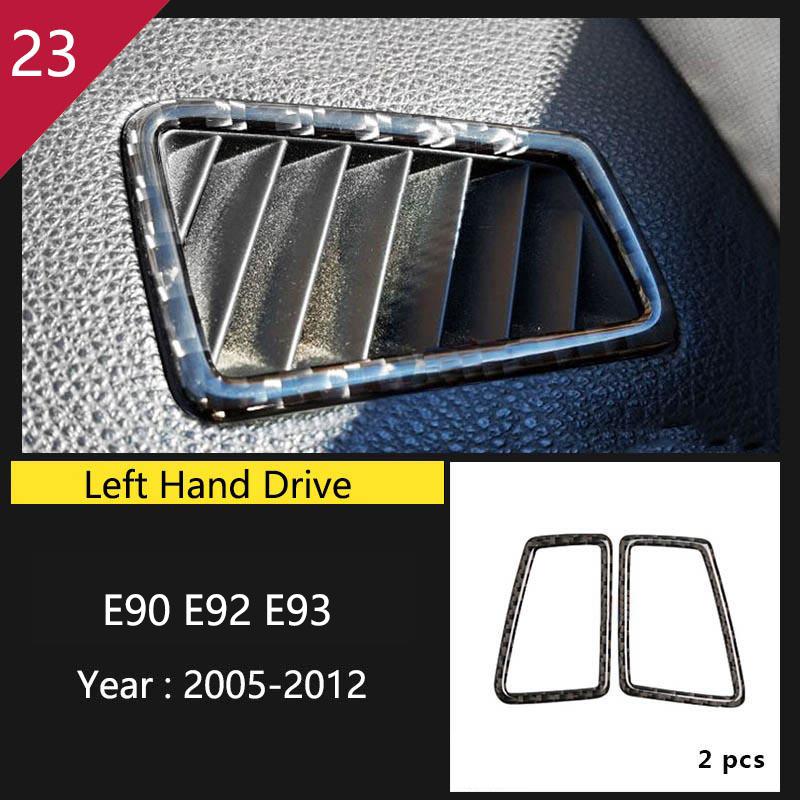 Carbon Fiber Gear Shift Panel Trim Sticker for BMW 3 Series E90 E92 E93 2005-2012 Car Inner Center Control Decorative Accessory