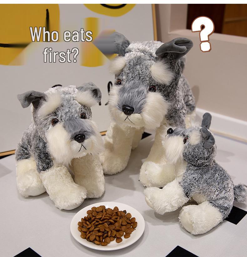 Schnauzer Plush Puppy Doll – Sleeping Pillow & Children's Gift