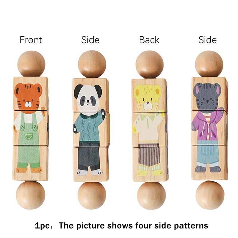 1pc Wooden Montessori Hand Bell Toy Baby Mobile Musical Rattle Children Stroller Classic Educational Gifts