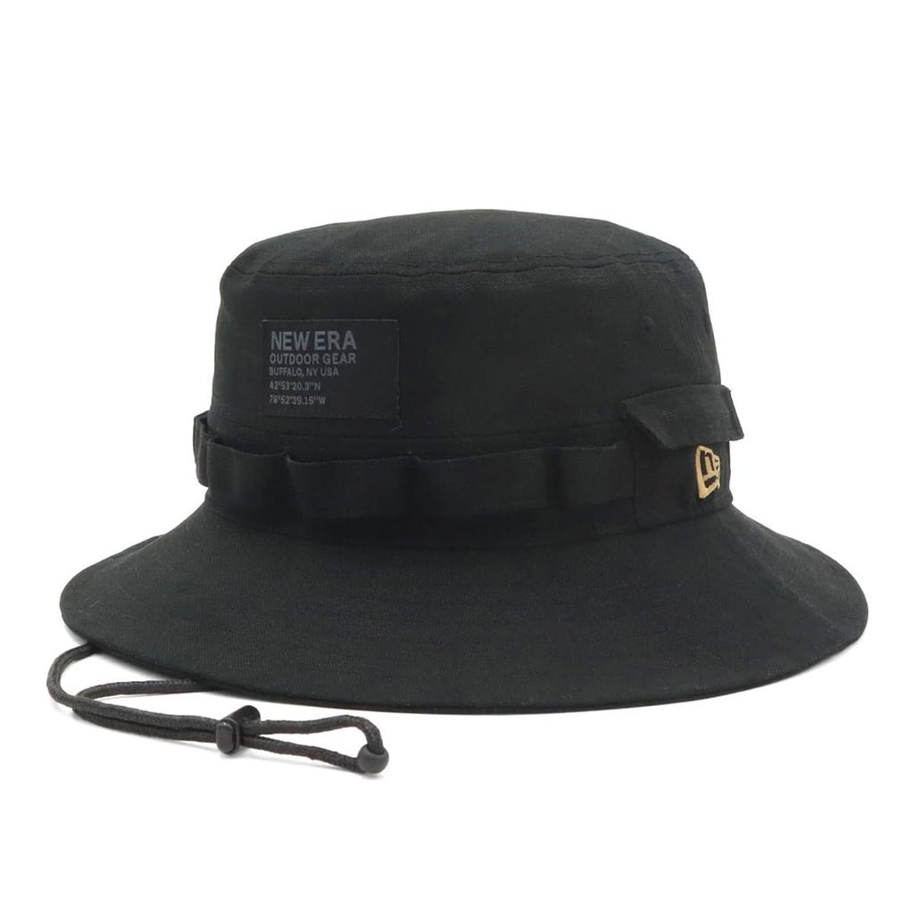 New Era Outdoor Adventure Hat Duck Canvas Cotton Black ML OD ADV DUCK MOUNTAIN LOGO BLK 14392223 NER36O6863