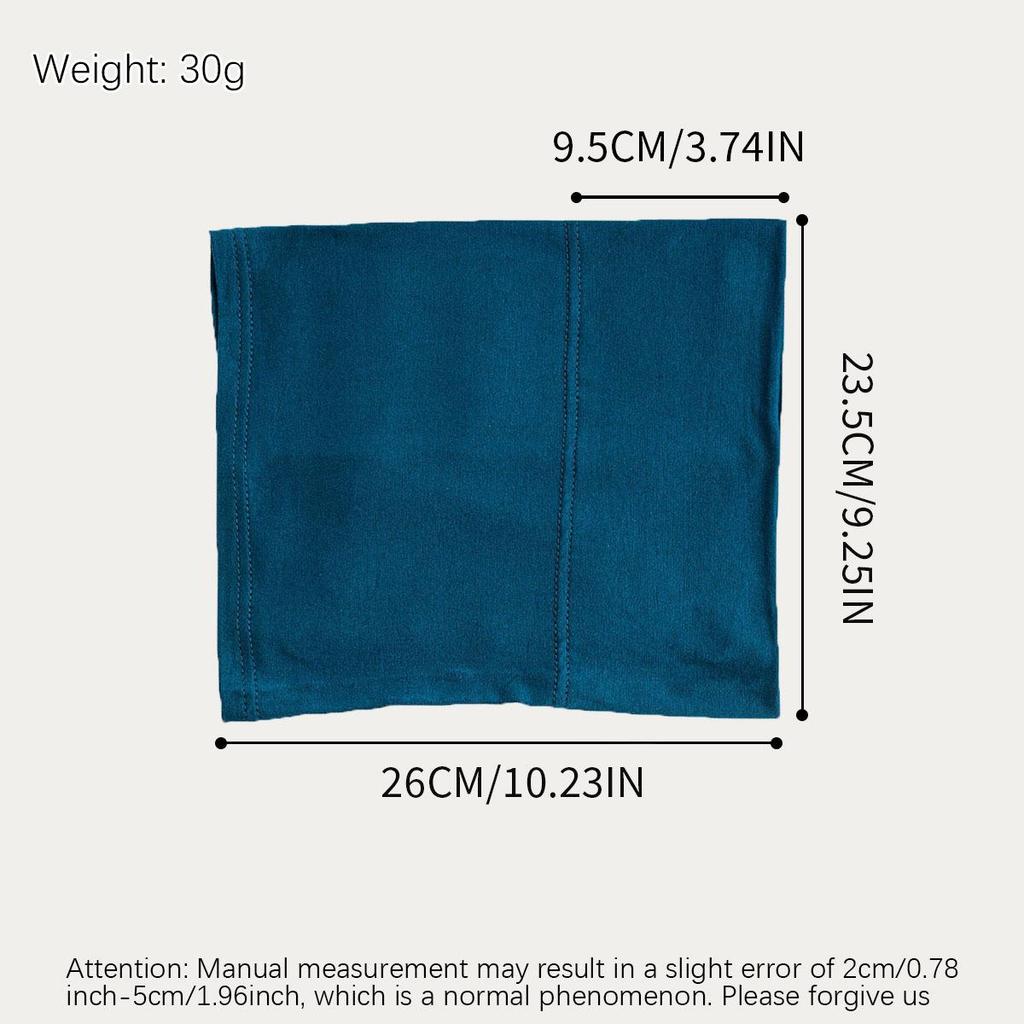 Pilling-Free, Non-Fading Multi-Color Tube Hat - Solid Pure Mercerized Cotton, Cotton Headscarf, Women's Elastic, Breathable.