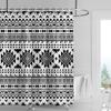 Hemdekoration duschdraperier badrum vattentätt draperi tyg Vardagsrum Modernt Nordiskt Modernt geometriskt mönster enkelt
