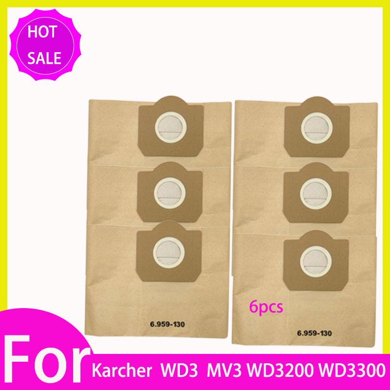 

Replacement Dust Bag Hepa Filter For Karcher WD3 Premium WD3200 WD 3300 MV3 Accessories A2004 A2054 Vacuum Cleaner Spare Parts