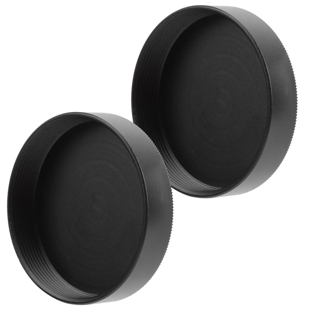 2Pcs Aluminum Alloy Camera Lens Rear Cap Cover Replacement for M42 Screw Lens Mount