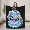 Warm Derpy Tiger and Bird KPop Inspired Throw Blanket for Couch Bed Sofa Travel Blanket Bedspread Cover