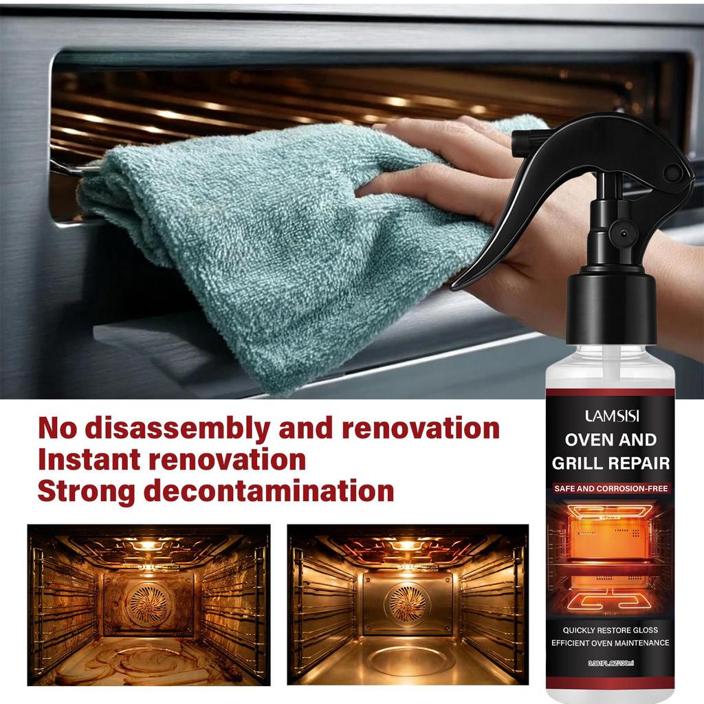 OVEN AND GRILL REPAIR-Instant Renovation-No Disassembly And Renovation-Strong Decontamination-100ml