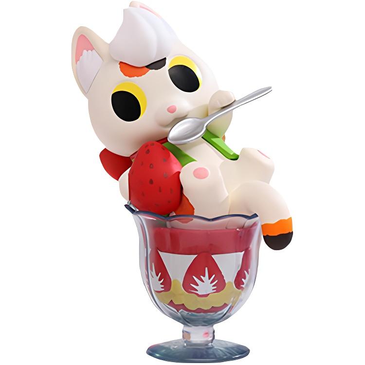 

New POP MART Xia Summer Canned Food Cat Friend Mystery Boxes 6972368568918 Hidden - strawberry mousse cup