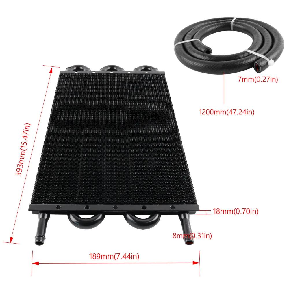 4 Row 6 Row 8 Row Aluminum Universal Oil Cooler Kit Oil Radiator Car Auto Transmission Auto-Manual Radiator Converter auto parts
