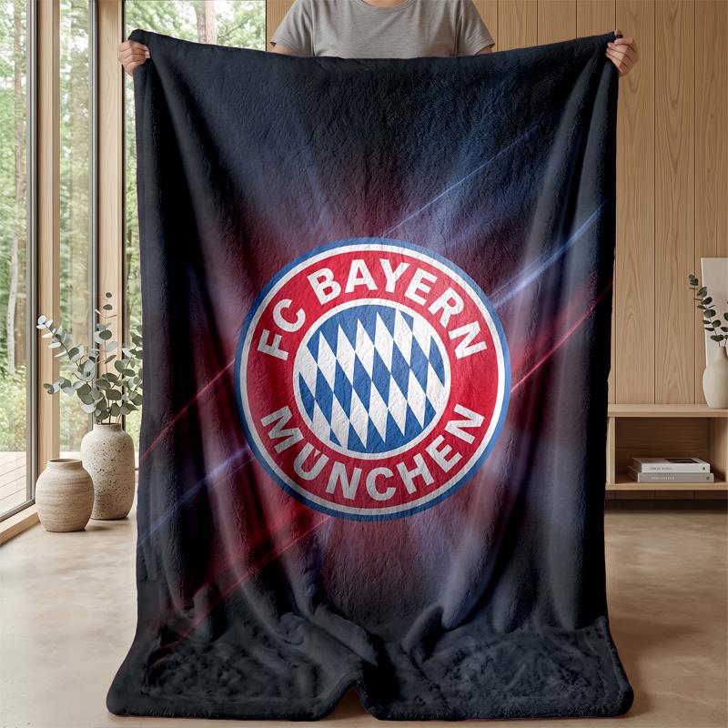 FC Bayern München Weiche Flanell Fleece Decke Leicht Gemütlich Warm Überwurfdecke Für Sofa Bett Heimdeko
