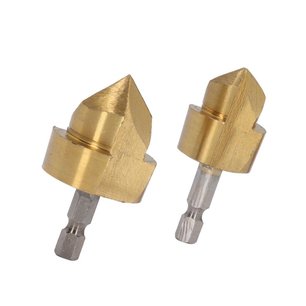 3pcs Hexagon Shank Water Pipe Expansion Drill 1/4 Inch Hex Shank Stepped Drill Bit  PPR Water Pipe