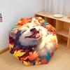 1 PC Automatic Folding Umbrella - Happy Dog Pattern, Portable & Foldable Design with 8 Ribs, Christmas Birthday Gifts