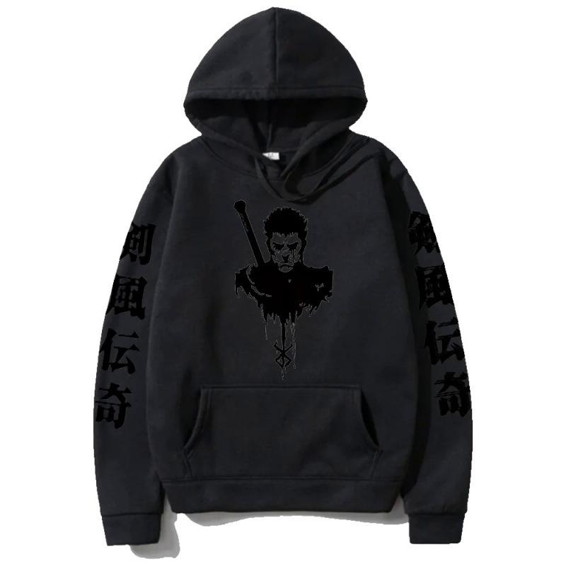 Berserk Pánské Módní Mikiny Pánské Dámské Mikiny s Kapucí Módní Ležérní Pulovry Podzim Chlapci Dívky Streetwear Mikina