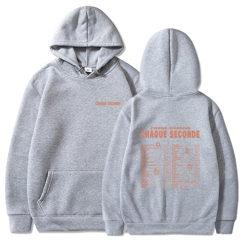 Pierre Garnier Herren-Hoodie zweite Tour Bedrucktes langärmeliges Herren-Freizeit-Hoodie-Sweatshirt