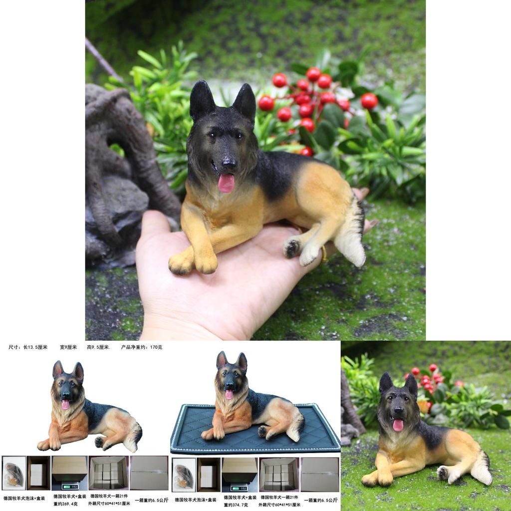 German Shepherd Resin Animal Figurine For Car Interior Decoration And Gift Giving