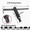 Vertical Lathe Chuck Wrench Key & Square Tool Holder - Extended Hardened (Sizes: 8, 10, 12, 13, 14, 17, 19)