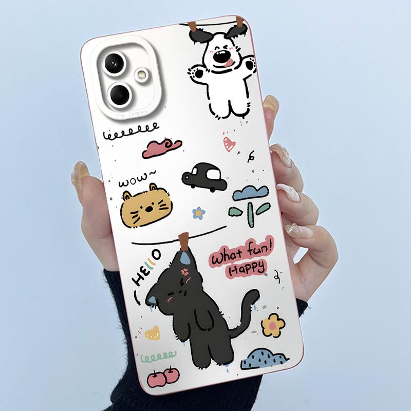 For Samsung Galaxy A04e A04 4G A04S Case Cute Panda Sweet Girls Cats Soft Silicone Back Cover Samsung SM-A042F A045F Phone Case