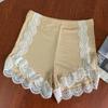 Ice Silk Women's Lace-Trimmed Three-Quarter Length Safety Shorts: Comfortable, Breathable, and Suitable for Summer Outerwear.