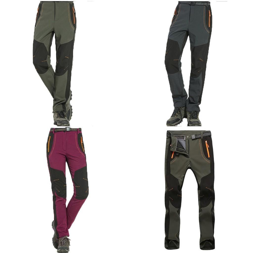 Warme Outdoor-Wander-Skihose für Herren und Damen mit kuscheligem Fleece und wasserdichtem Stoff