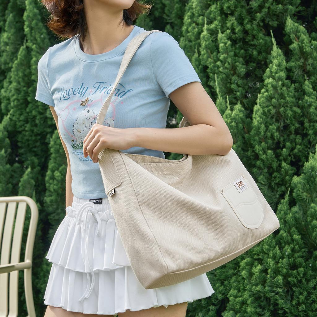 New Lee Fabric Shoulder Bag Women's Millet/Fruit Green LE250610M