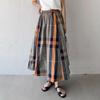 Tooxika New Women's Half Skirt Popular Fashion Plaid Large Swing Skirt