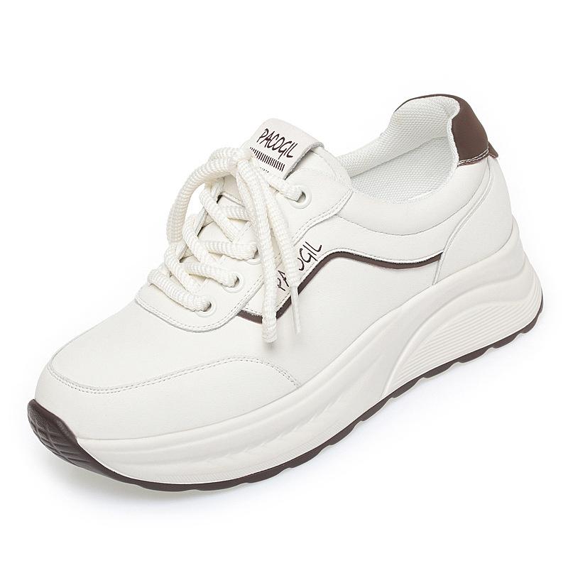 Fashion Women's Spring Autumn New Minimalist And Versatile Lightweight Soft Sole Casual Flat White Shoes Comfortable Mother Sports Shoes