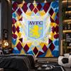 Wall Hanging Tapestry Aston Villa Football Print Cloth for Living Room Bedroom Home Decor