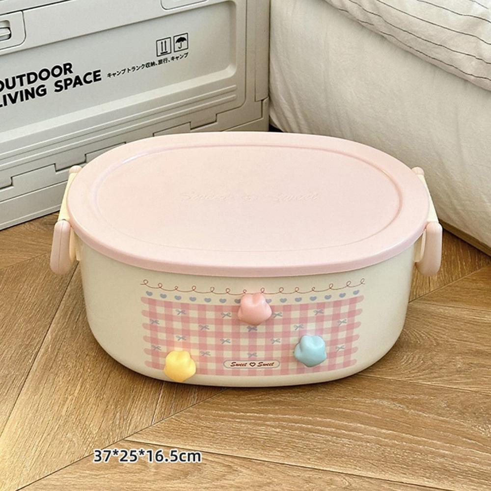 Large Capacity 2 Layer Medicine Box Storage Box Portable Pill Medicine Cute Storage Box Home Organizer Desktop Decor for Bedroom