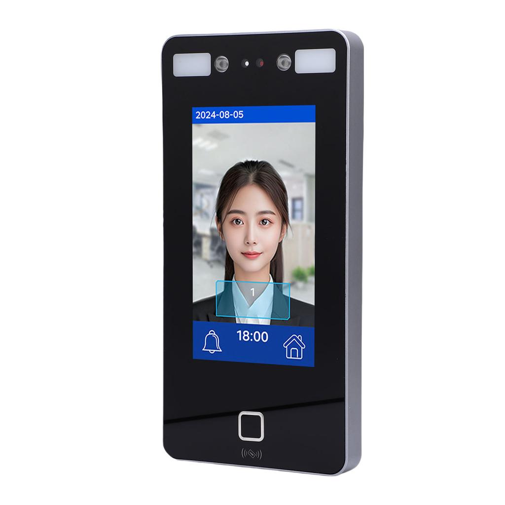 Face Recognition Attendance Machine Employees Biometric System 7in Visible Light AI Dynamic Facial Card Access Control