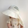 Solid Color Children Bucket Hat Wide Brim Summer Sun Hat Breathable Sunscreen Fisherman Cap  Travel