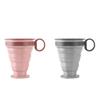 Silicone Folding Coffee Cup Portable Outdoor Folding Water Cup Travel Carrying Cup With Lid Mouthwash Cup For Camping And Hiking