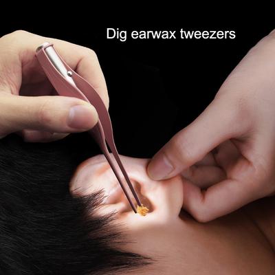 Kids Ear Wax Cleaning Tools LED Lighted Ear Scoop Safe Earwax Remover Soft Tip for Children Toddlers Baby Ear Cleaning Tools