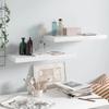 VidaXL Floating Wall Shelf 2 Pcs High Gloss White 60x23.5x3.8cm MDF