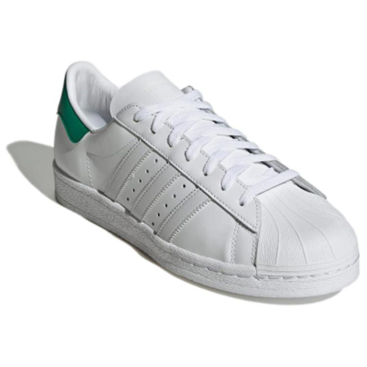 Adidas Originals Superstar 82 Comfortable Versatile Low-Top Sneakers Unisex Sneakers White Green IG8656