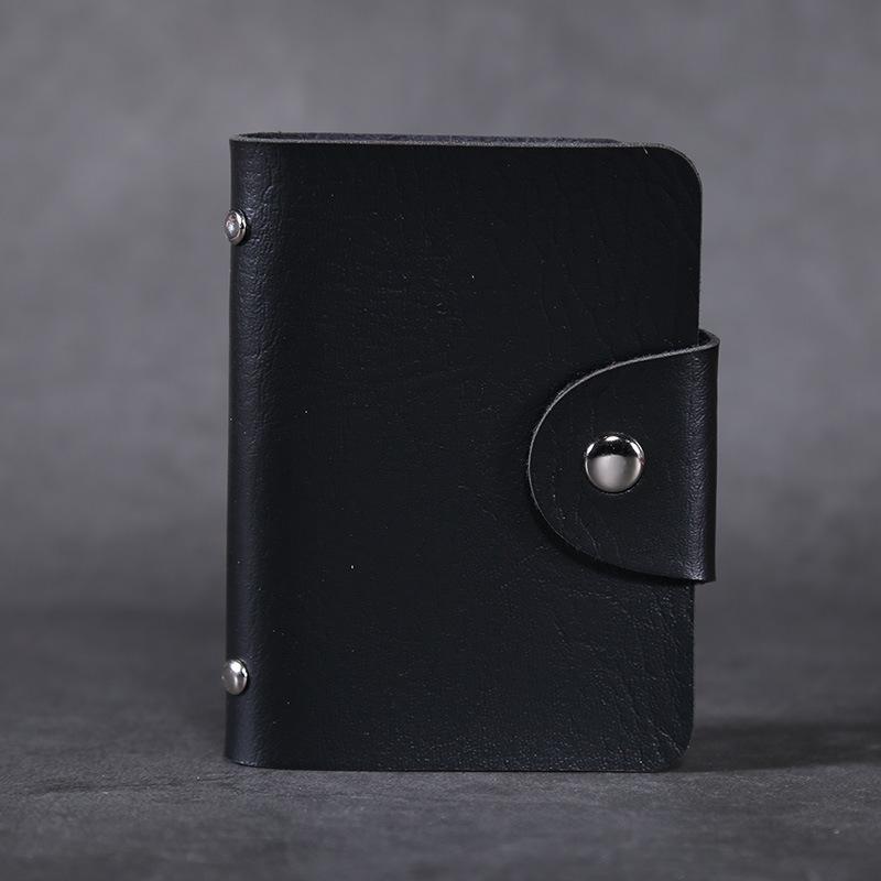 PU Leather Function 24 Bits Card Case Business Card Holder Men Women Credit Passport Card Bag ID Passport Card Wallets