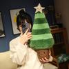 Simulated Cartoon Two-tone Christmas Tree Plush Toy Stuffed Plants Cute Xmas Pine Throw Pillow Cushion Dolls Xmas Party Decor