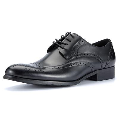 Fashion Luxury High Quality Genuine Leather Oxford Shoes Classic Lace Up Business Formal Official Top Layer Cowhide Dress Shoes