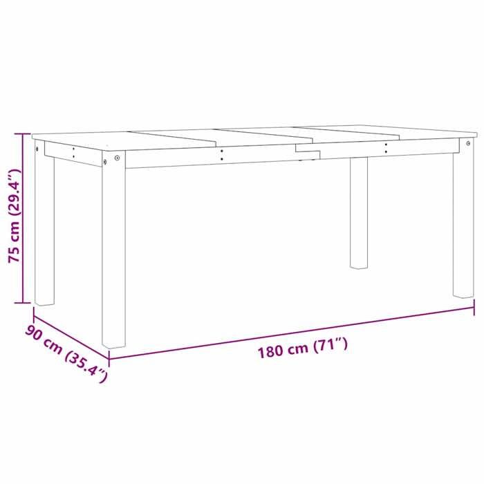 VidaXL Ensemble à manger Panama 4 pcs bois de pin massif, ensemble de table à manger, table et chaises de cuisine, table et 3345185