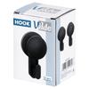 Hook hanger with suction cup, black, 5.5 cm, 2 pcs.