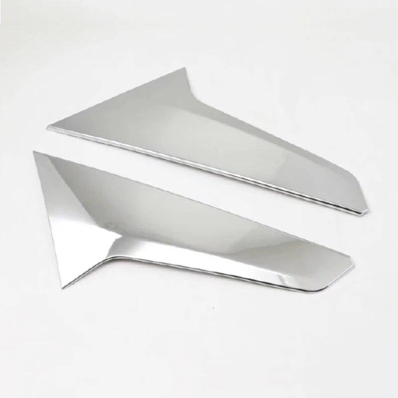 For Chevrolet Holden Equinox 2018 ABS Chrome Rear Window Spoiler Side Bevel Cover Trim Pillar Post Car Styling Accessories