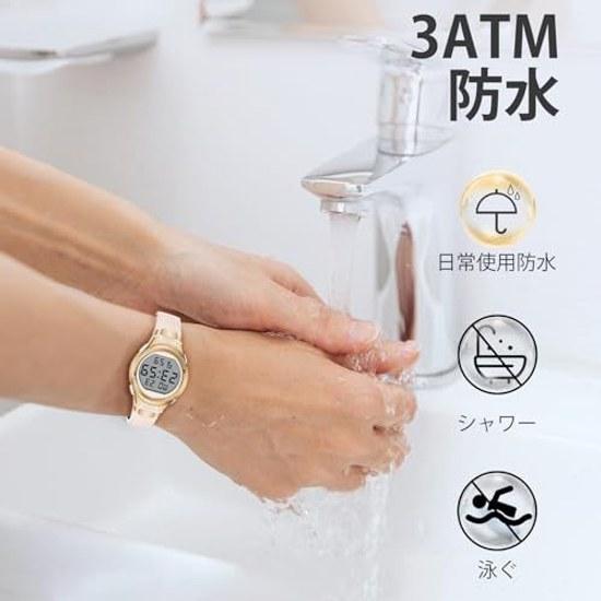 Digital Wristwatch Women Sports Watch Multifunction Date Day Alarm LED Display Waterproof Outdoor Simple Stylish Includes Instruction Manual.