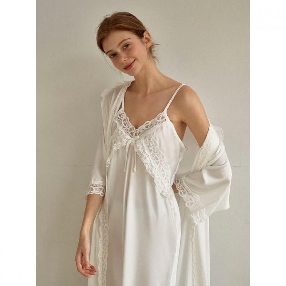 Lunaluz Women S Satin Slip Robe   Fabiola enSemble