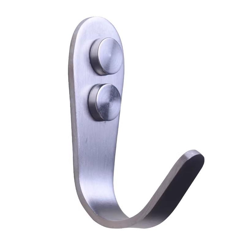 Stainless Steel Single Clothes Hook for Bathroom, Kitchen, or Toilet
