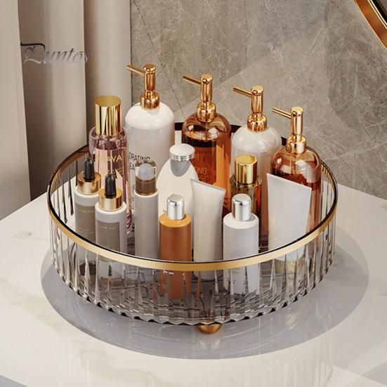 360-graders roterende krydderhylle oppbevaringsbrett Stor kapasitet Sterkt bærende krydder Kosmetisk oppbevaringsbeholder Kjøkkenorganisator