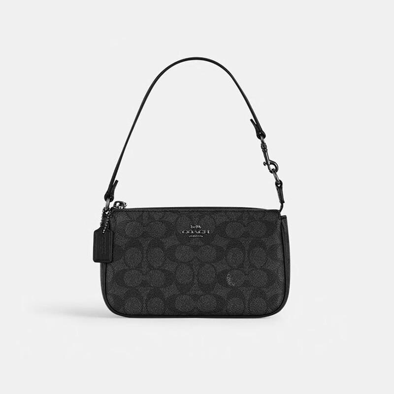 

Мини-сумка с верхней ручкой COACH Nolita 19 с фирменным узором 19x5x11.5cm