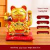 Ceramic Lucky Cat Figurine with Waving Hand – Customizable Gold Shop Gift for 2026 Opening Ceremony