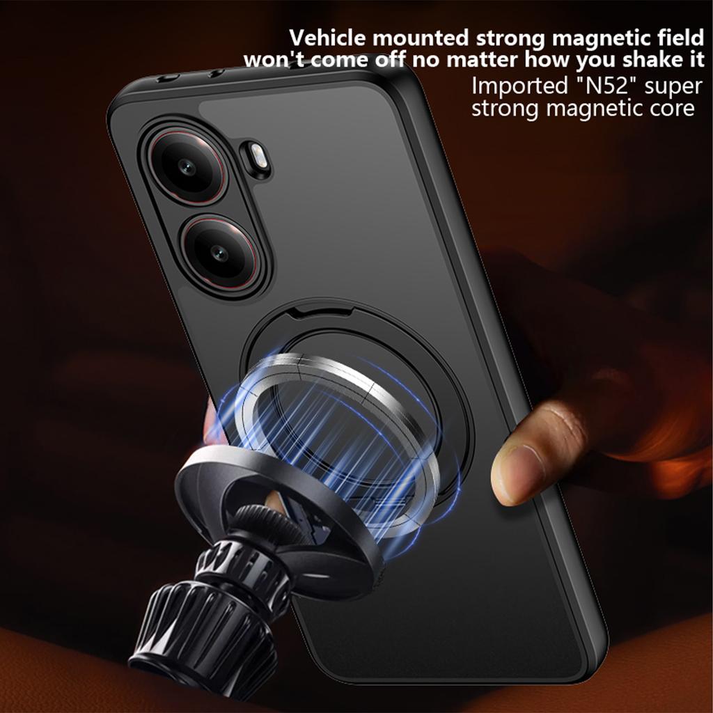 For Xaiomi POCO X8 Pro Max Case Hard With Ring Stand Magnetic MagSafe Protective Back Cover Case For POCO X8 X7 Pro Phone Shell